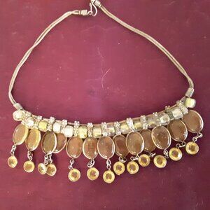 Metal silver color costume jewelry from India